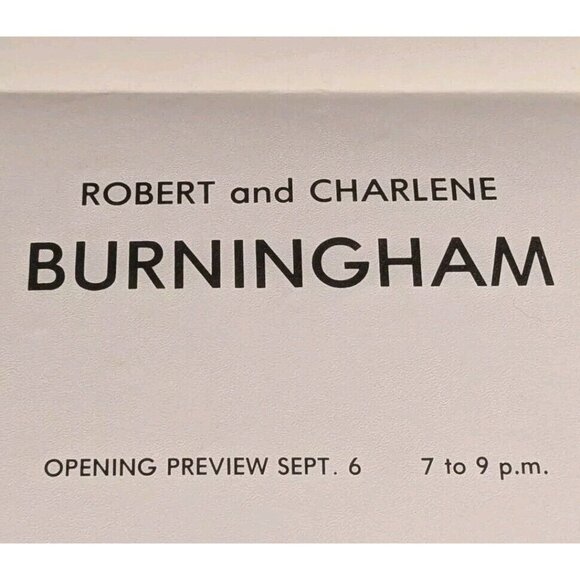 1977 Hamline University Poster Gallery Charlene Burningham Fiber Art Robert Vtg - Picture 4 of 16